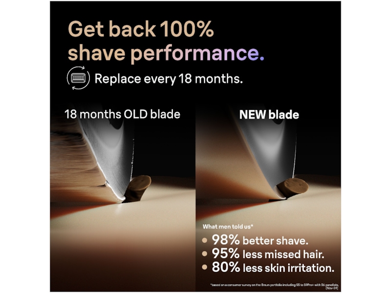 Braun Series 9 PRO+ ORIGINALT Reservehoved 96M Tilbehør til barbermaskiner