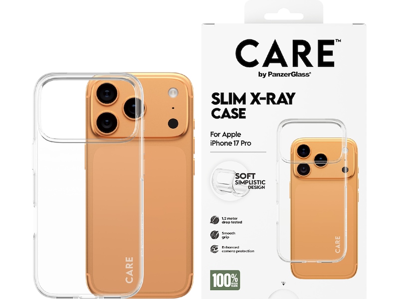 PanzerGlass CARE iPhone 17 Pro Fashion Silikone cover (gennemsigtig) Mobilcover