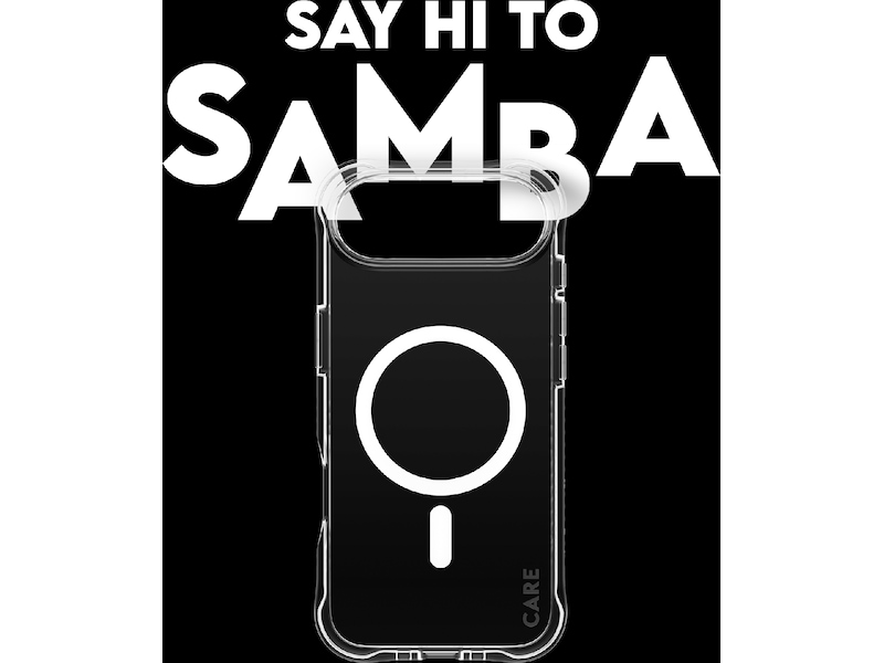 PanzerGlass CARE iPhone Air Samba Hardcase cover (gennemsigtig/hvid) Mobilcover