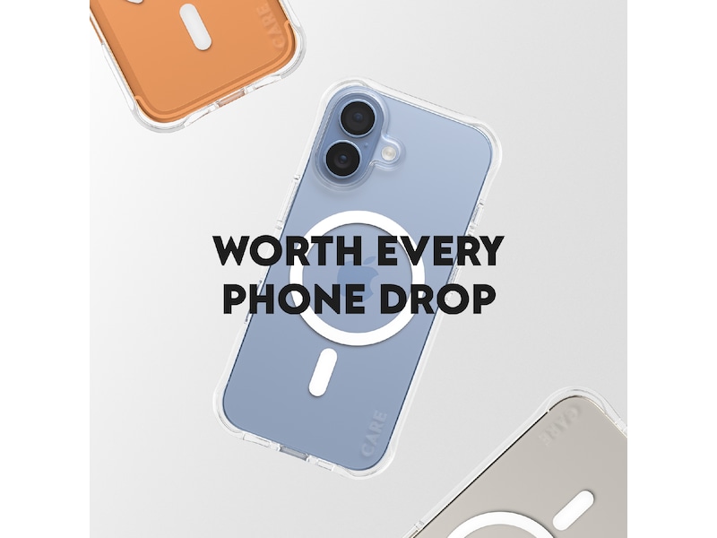 PanzerGlass CARE iPhone 17 Samba Hardcase cover (gennemsigtig/hvid) Mobilcover