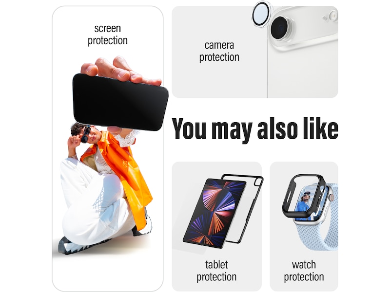 PanzerGlass CARE iPhone 17 Samba Hardcase cover (gennemsigtig/hvid) Mobilcover