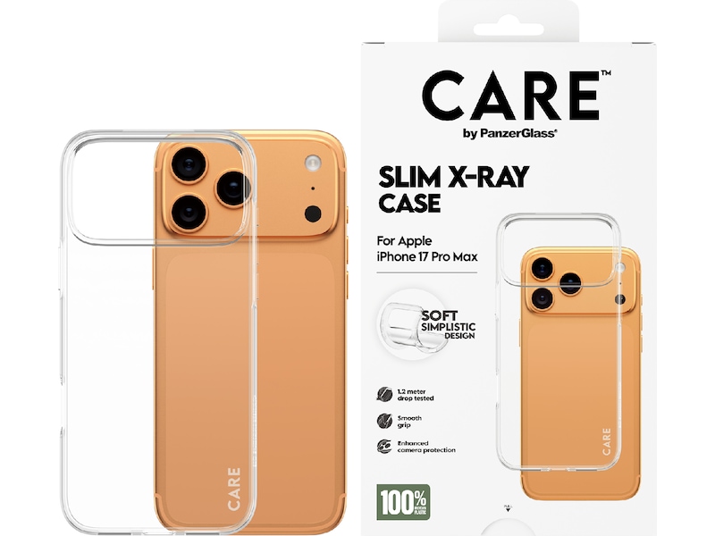 PanzerGlass CARE iPhone 17 Pro Max Fashion Silikone cover (gennemsigtig) Mobilcover