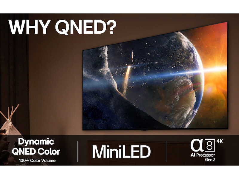 LG 55'' QNED85 evo AI MiniLED 4k Smart TV (2025) 50 - 59 tommer TV