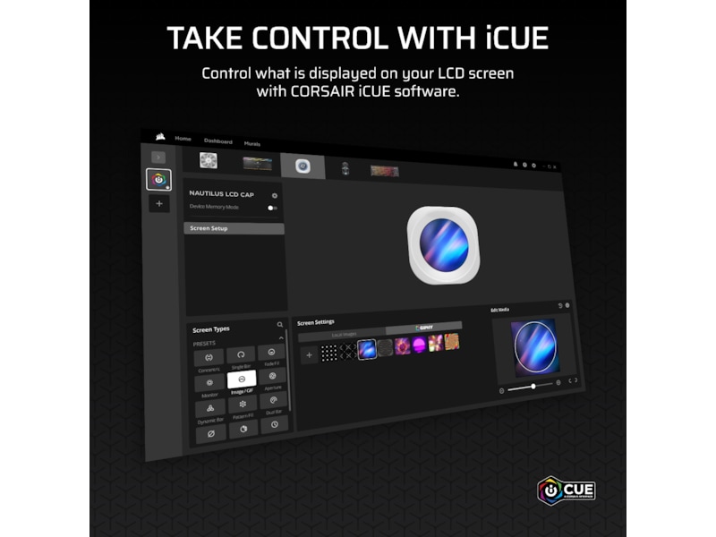 Corsair Nautilus 360 RS LCD Køler (hvidt) CPU - Vandkøling