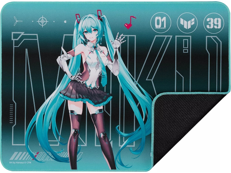 Asus TUF Gaming P1 Hatsune Miku musemåtte Gamingmusemåtte