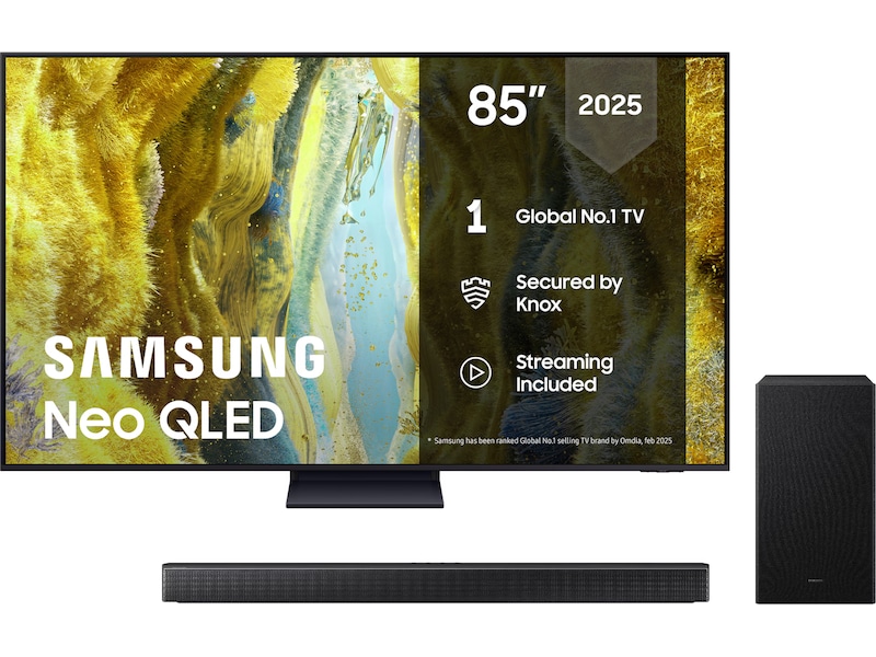 Samsung 85" QN73F Neo QLED 4K Mini LED Smart TV (2025) Over 80 tommer TV