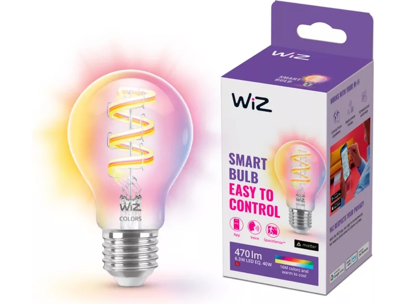 WiZ 40W A60 E27 RGB-pære LED-pærer & elpærer