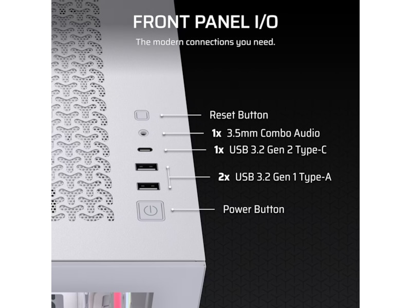 Corsair 3500X LXR LINK Mid Tower (hvidt) Midi Tower