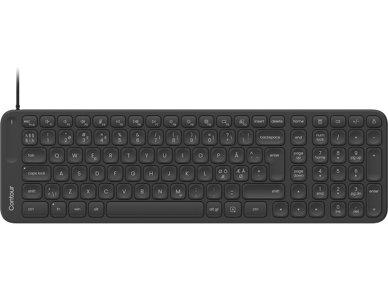 Contour Balance Mid-Size Kablet Tastatur Ergonomiske