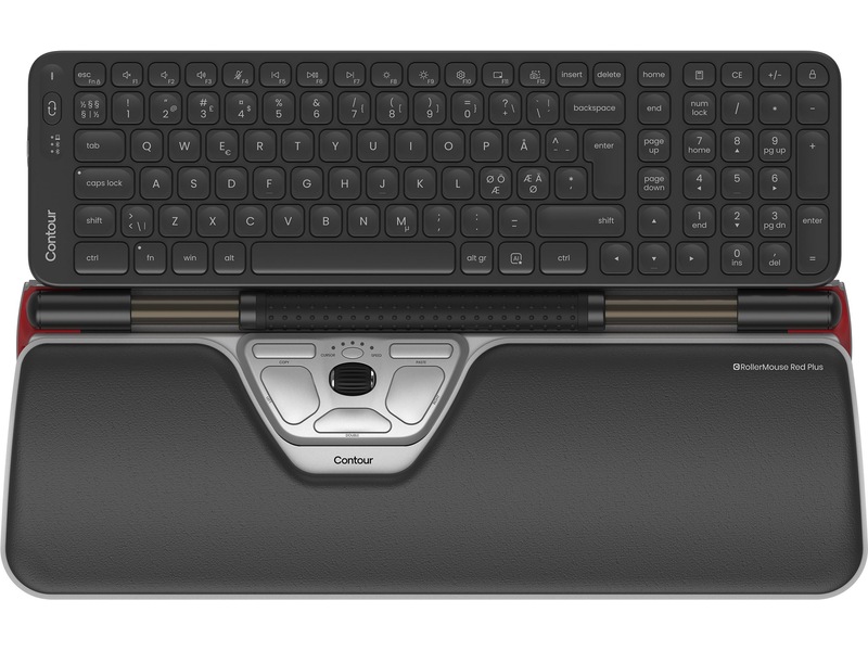 Contour Balance Mid-Size Rollermouse Red Combo Trådløs Ergonomiske