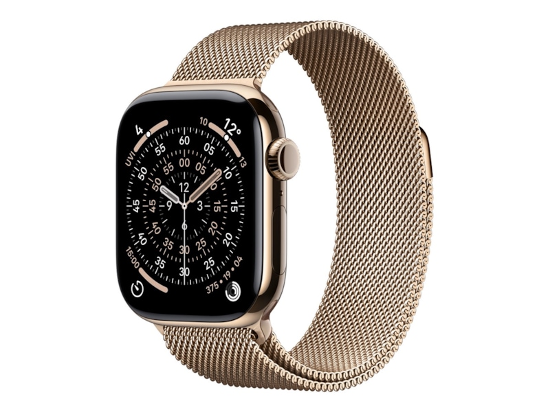 Apple Watch Series 11 GPS + LTE 42mm Titanium (guld) Smartwatches