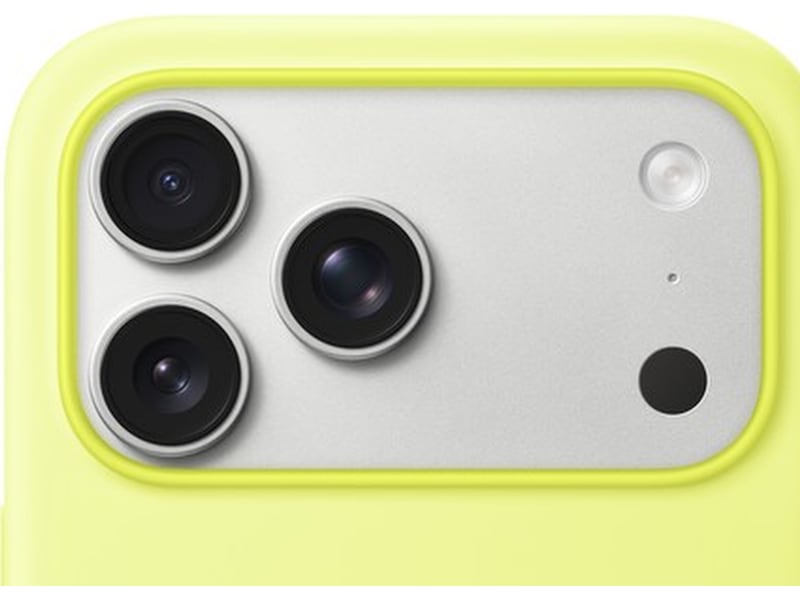 Apple iPhone 17 Pro Max Silikonecover (neongul) Mobilcover