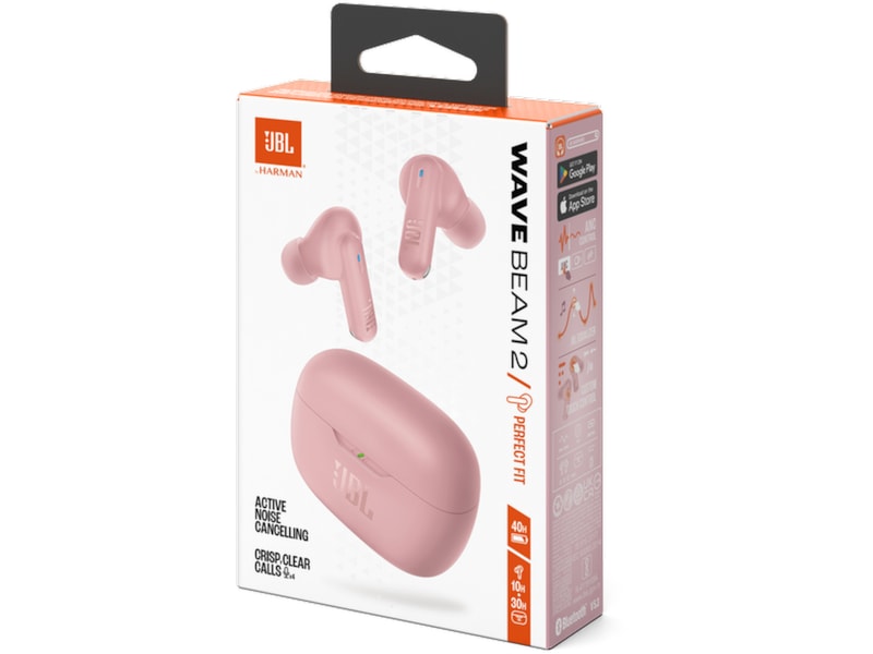 JBL Wave Beam 2 trådløse øretelefoner (lyserød) In-ear høretelefoner