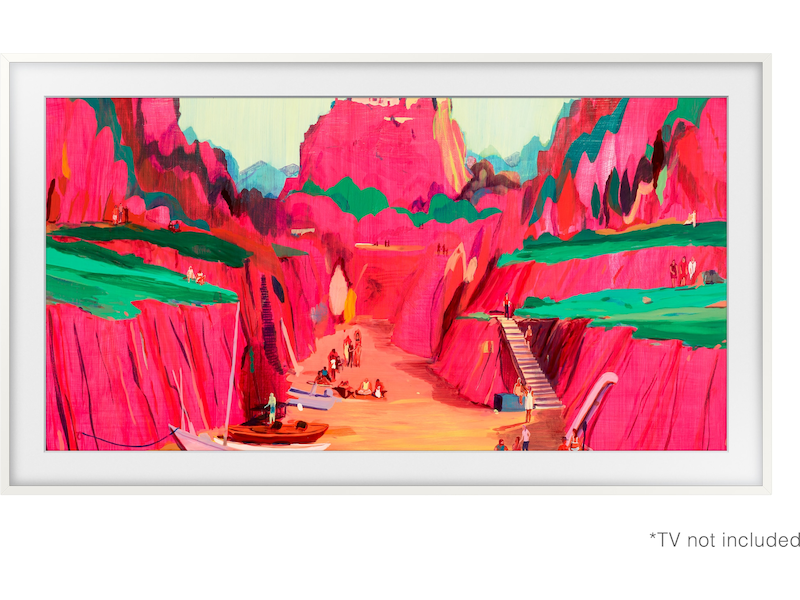 Samsung 85" ramme til The Frame og The Frame Pro (2021-2025, Hvid) TV-rammer & tilbehør