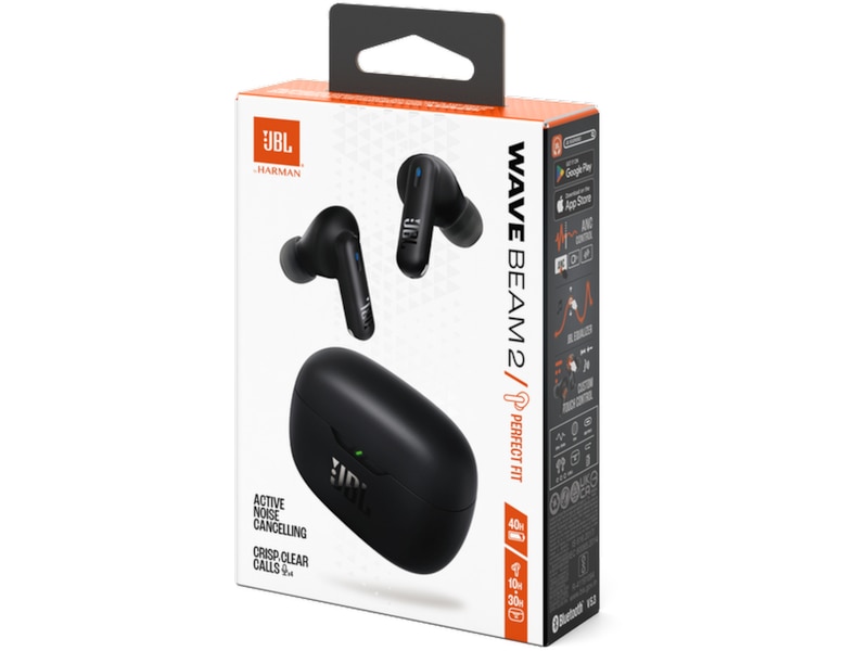 JBL Wave Beam 2 trådløse øretelefoner (sort) In-ear høretelefoner