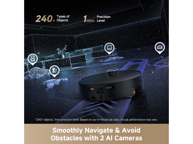 Dreame Aqua10 Ultra Track Complete Robotstøvsuger (sort) Robotstøvsugere