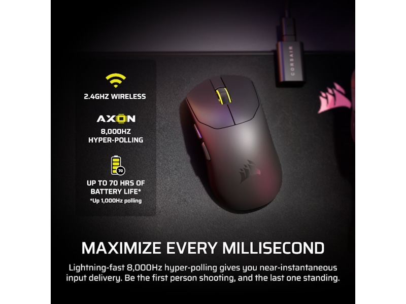 Corsair Sabre v2 Pro Ultralight Trådløs Gaming Mus (hvidt) Gamingmus