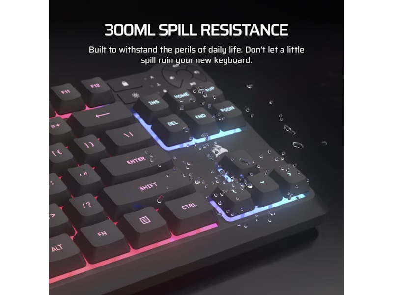 Corsair K55 CORE TKL RGB Gamingtastatur (sort) Gamingkeyboard