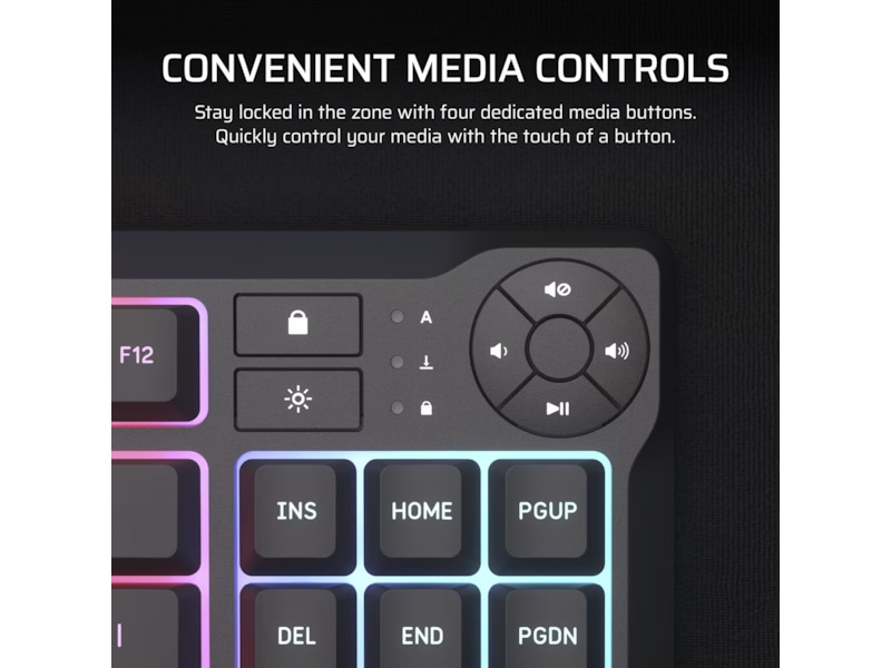 Corsair K55 CORE TKL RGB Gamingtastatur (sort) Gamingkeyboard