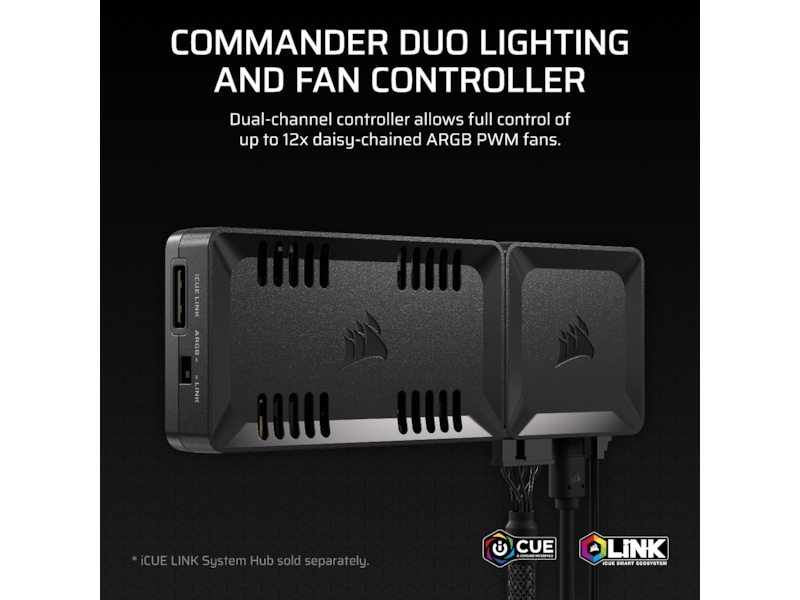 Corsair Commander Duo lys- og blæsercontroller Blæserstyring