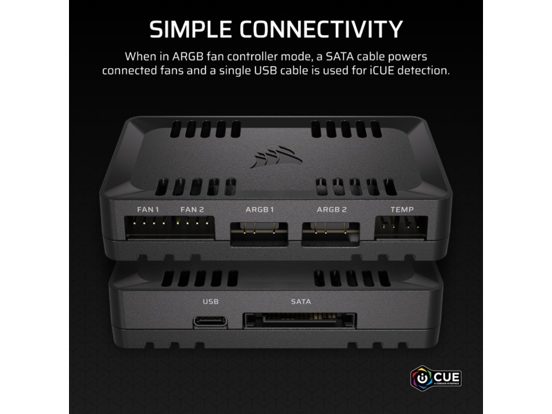 Corsair Commander Duo lys- og blæsercontroller Blæserstyring