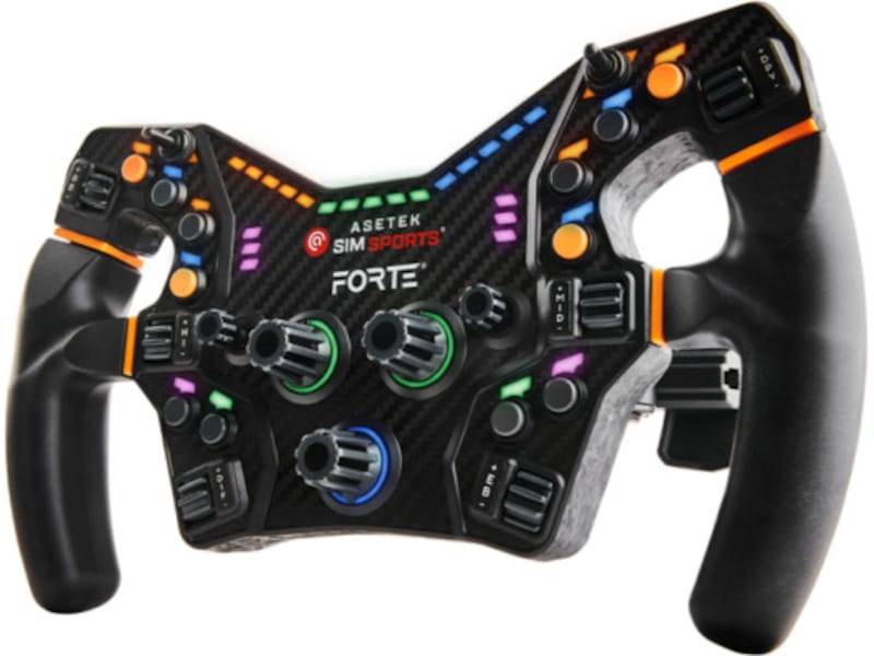 Asetek Forte Formula Steering Wheel Rat og pedaler