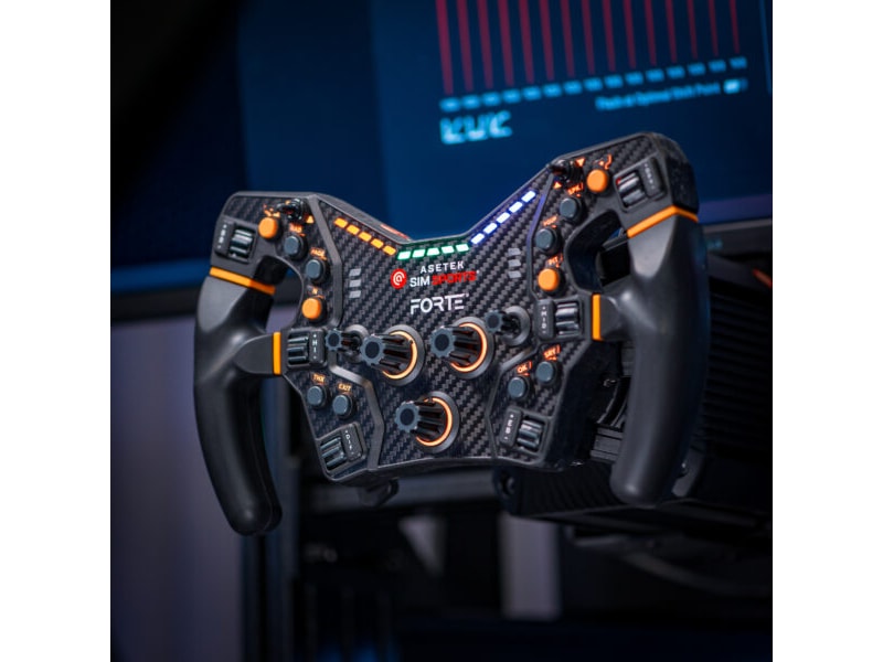 Asetek Forte Formula Steering Wheel Rat og pedaler