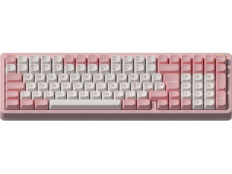 NuPhy Halo96 V2 trådløst gaming tastatur (Sakura Fizz/lemon) Gamingkeyboard
