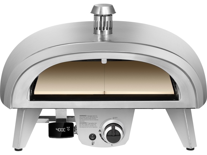 Gas pizzaovn 8kW 45cm rustfrit stål Pizzaovne