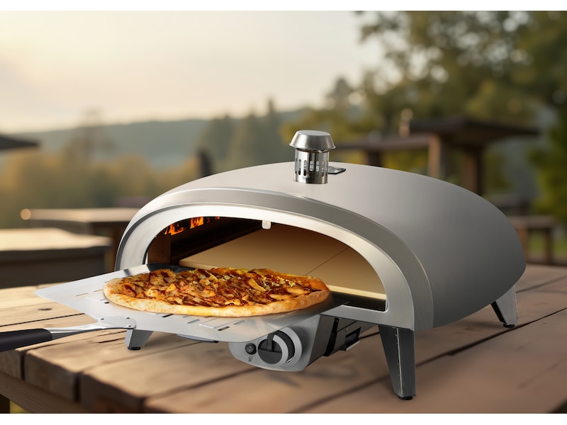 Gas pizzaovn 8kW 45cm rustfrit stål Pizzaovne