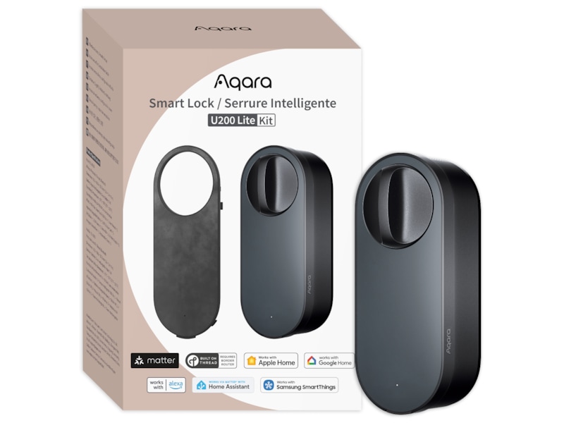 Aqara Smart Lock U200 Sæt (sort) Elektroniske dørlåse
