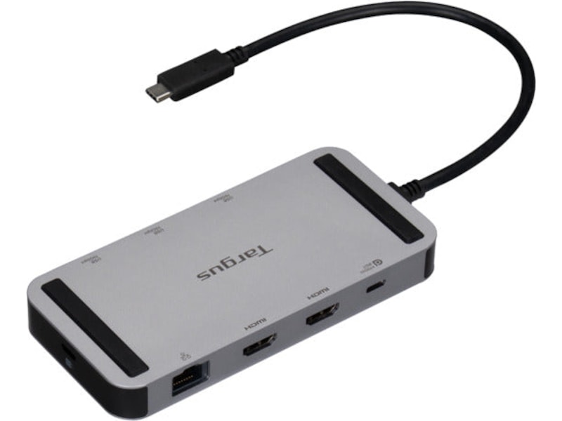 Targus USB4 140W Dual Video Mobile Dock (Silver) Dockingstation og USB-hub