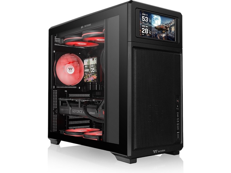 Thermaltake TR300 TG Mid Tower (sort) Midi Tower