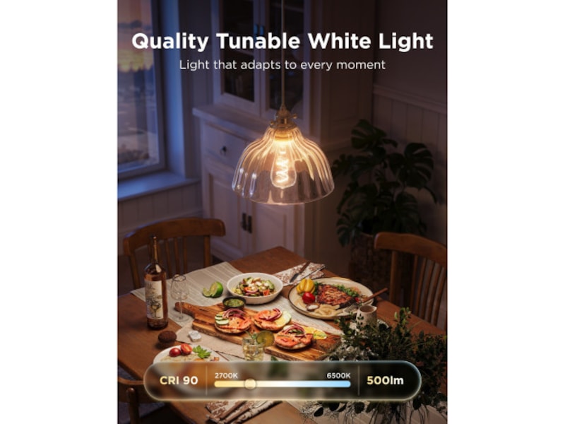 Govee Smart Edison Pære E27, RGBWW LED Lampe ST64 LED-pærer & elpærer