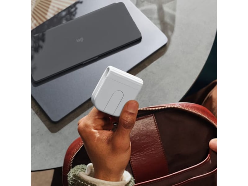 Logitech Mobi Fold trådløs mus (off white) Mus