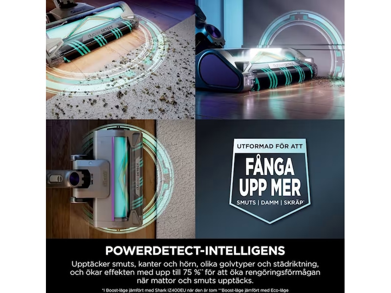 Shark PowerDetect IP1251EUT trådløs støvsuger Ledningsfrie støvsugere