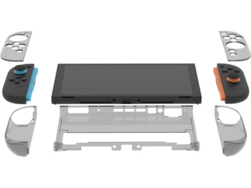 Deltaco Transparent PC-cover til Nintendo Switch 2 (Smokey Grey) Tilbehør til spilkonsoller