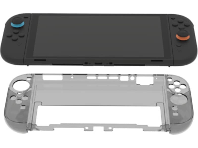 Deltaco Transparent PC-cover til Nintendo Switch 2 (Smokey Grey) Tilbehør til spilkonsoller