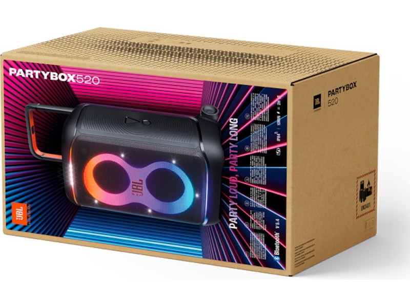 JBL PartyBox 520 Partyhøjttaler 2-pack Trådløs / Bluetooth højttaler