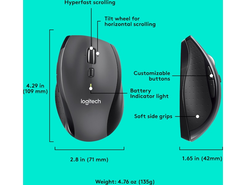 Logitech M705 Trådløs Mus Mus