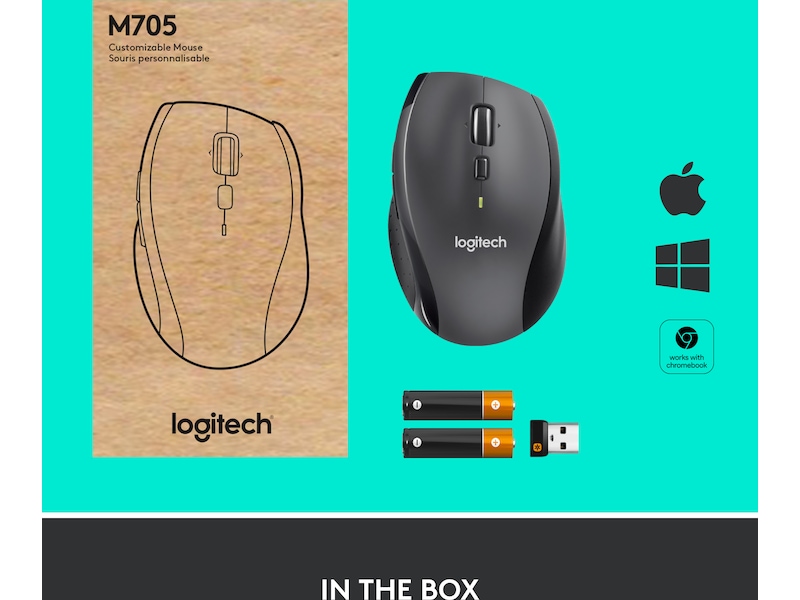 Logitech M705 Trådløs Mus Mus
