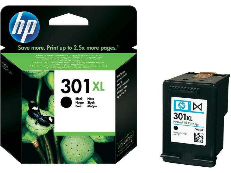 HP Blæk 301XL Sort Blækpatroner