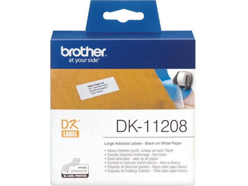 Brother Adresseetiketter, rull à 400 stk Label produkter