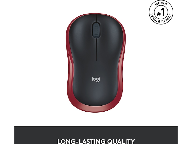 Logitech M185 Trådløs Mus Rød Mus