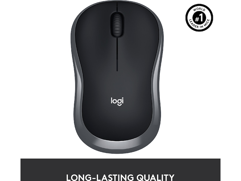 Logitech M185 Trådløs Mus Swift Grey Mus