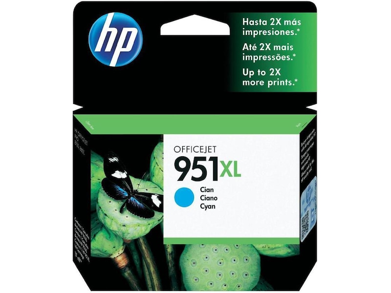 HP Blæk 951XL Cyan Blækpatroner