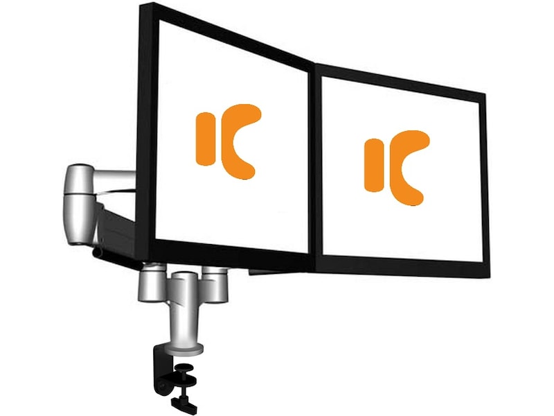 Kenson SpaceArm S2 dobbelt gasarm (sølv) Væg ophæng