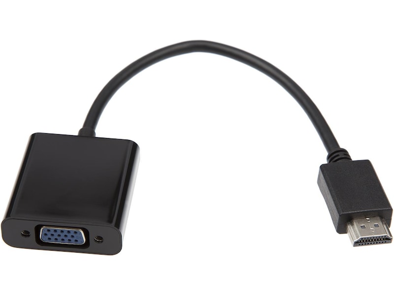 HDMI til VGA adapter 10cm (sort) Kabeladaptere og overgange