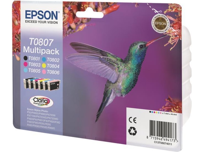 Epson Blæk T080 Multipack Blækpatroner