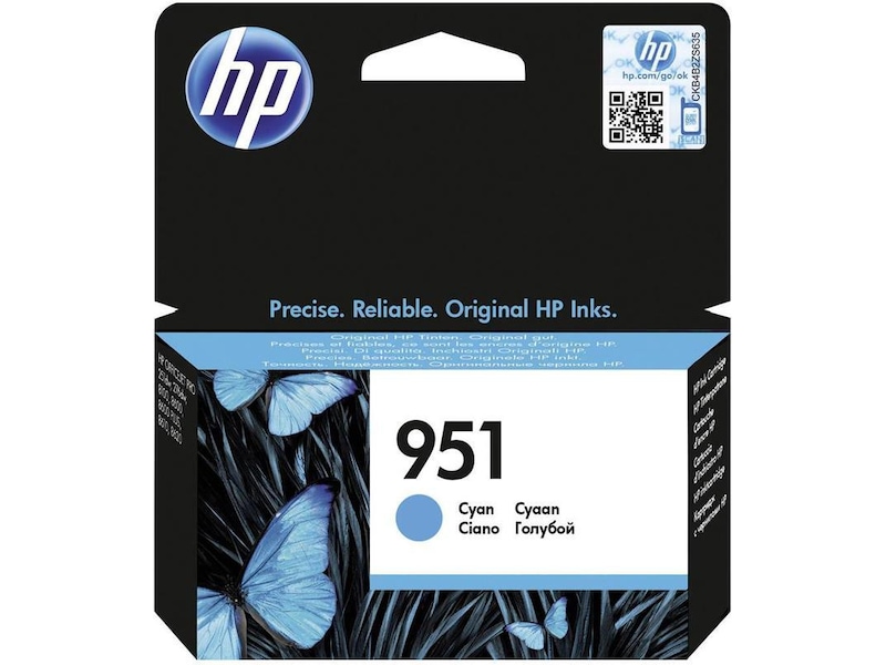 HP Blæk 951 Cyan Blækpatroner